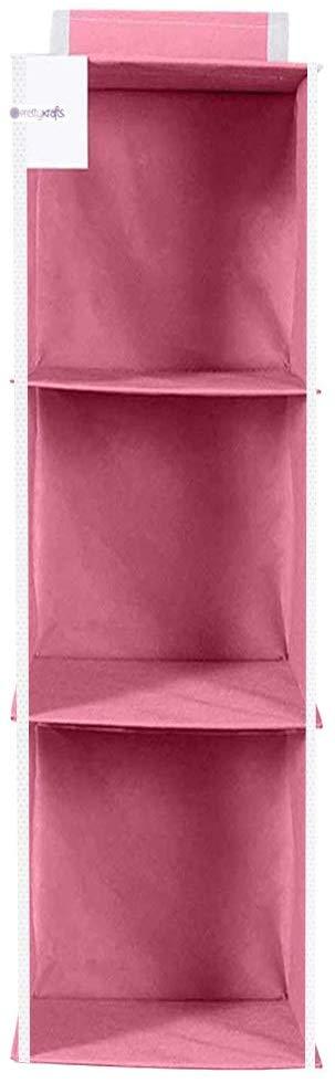 Cloth Organizer - Hanging 3 Shelves Wardrobe Organizer